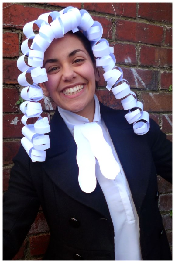 Homemade Baroque wig