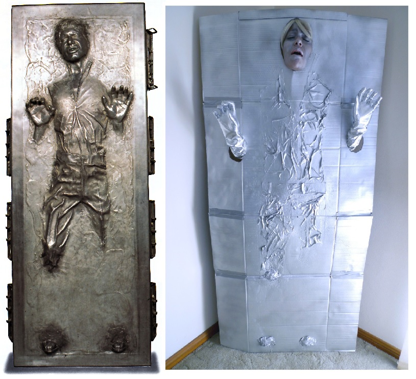 Homemade Han Solo Carbonite costume