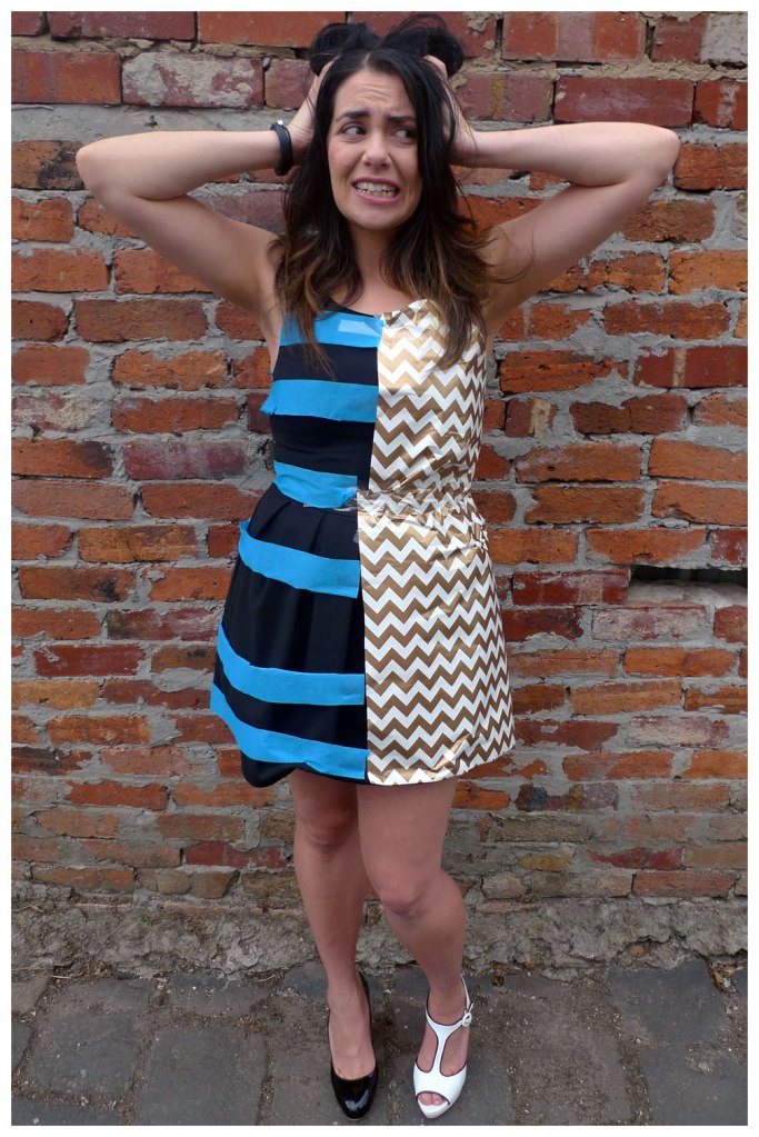 Black and Blue or White and Gold Dress Costume