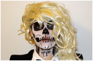 Lady Gaga Skeleton Costume Makeup