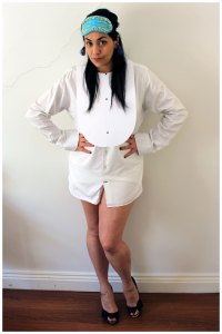 Breakfast at Tiffany's Tuxedo Shirt Costume